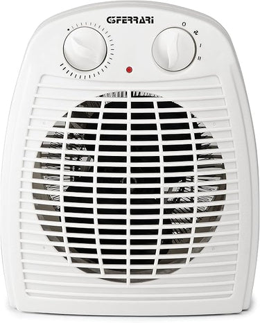 G3 Ferrari G60001 Calefactor de Ventilador, Plástico, Color Blanco
